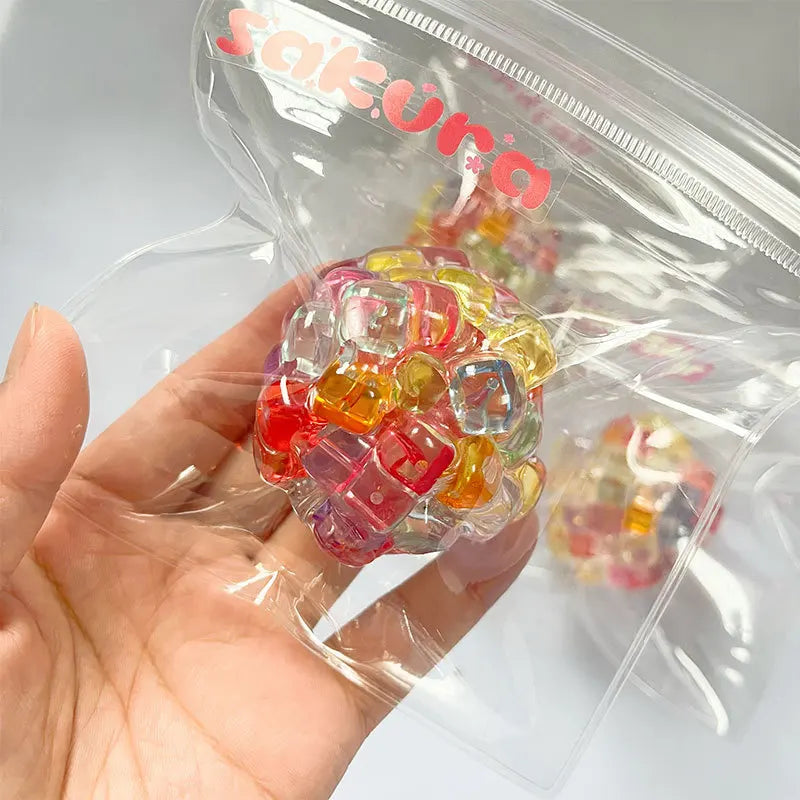 Squishy Balls Ice Beads Stress Relief Toy Super Soft Sensory Fidget Toys