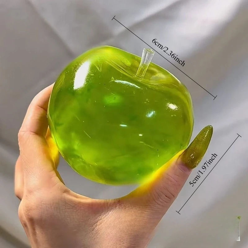 Squishy Green or Blue Apple Stress Ball Soft Fidget Sensory Toy