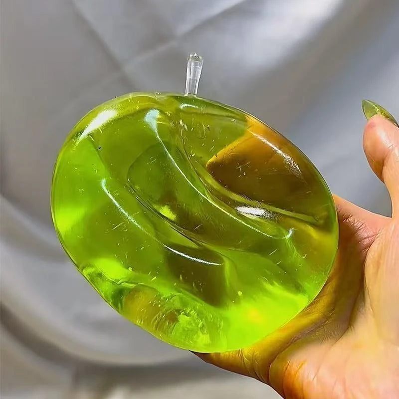 Squishy Green or Blue Apple Stress Ball Soft Fidget Sensory Toy