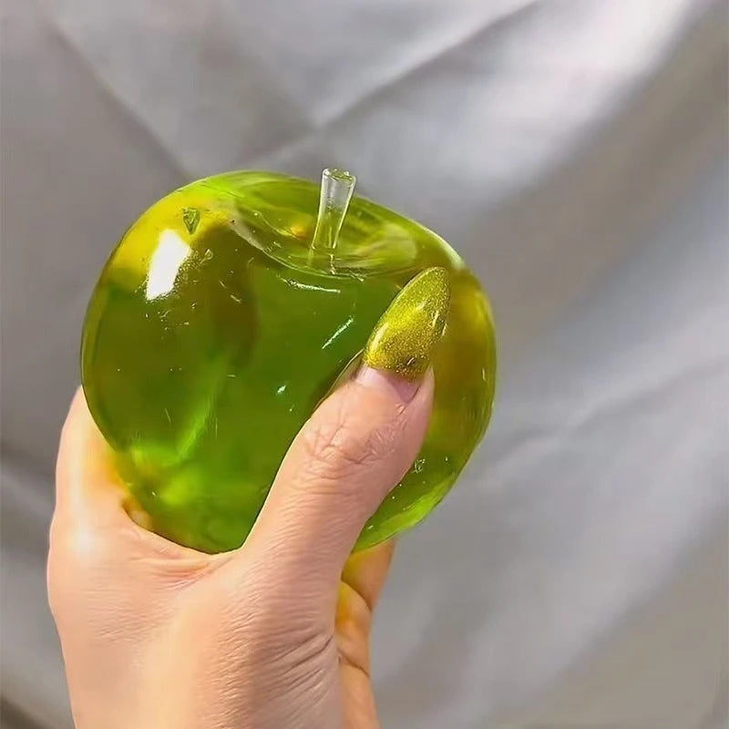 Squishy Green or Blue Apple Stress Ball Soft Fidget Sensory Toy
