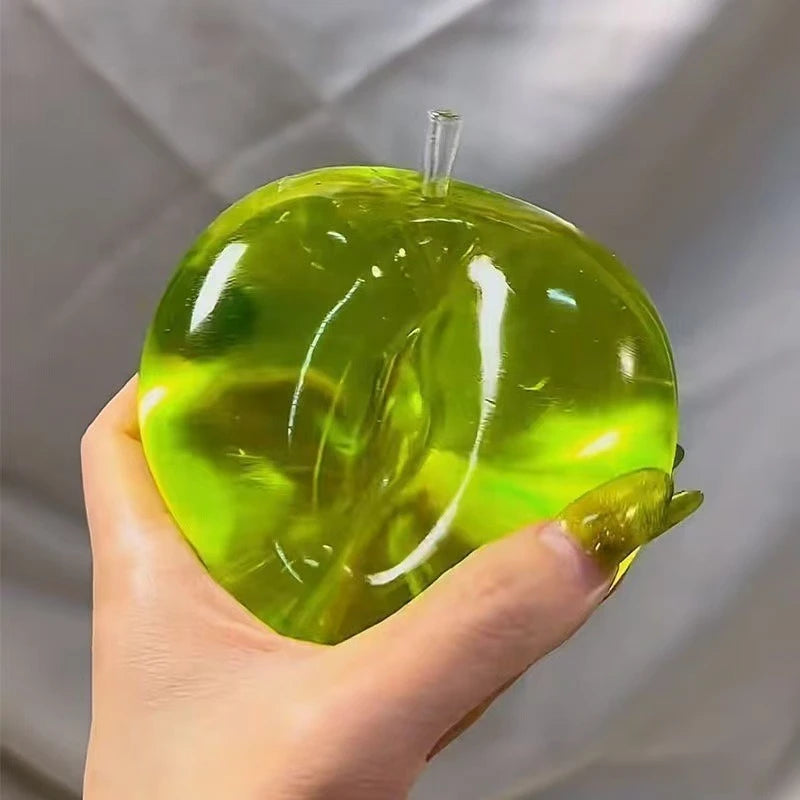 Squishy Green or Blue Apple Stress Ball Soft Fidget Sensory Toy