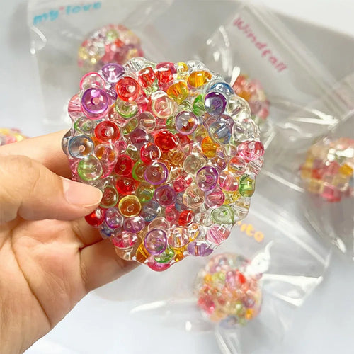 Squishy Balls Ice Beads Stress Relief Toy Super Soft Sensory Fidget Toys