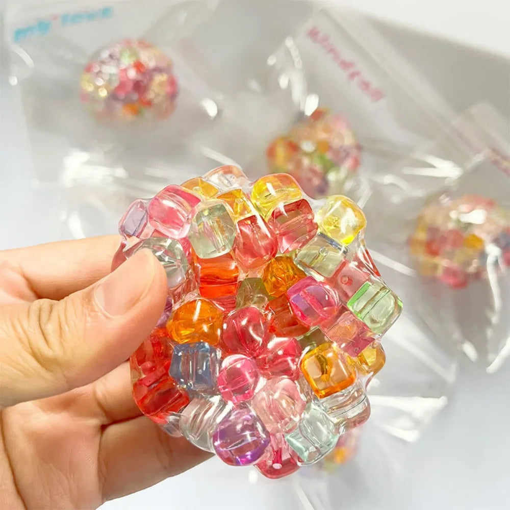 Squishy Balls Ice Beads Stress Relief Toy Super Soft Sensory Fidget Toys